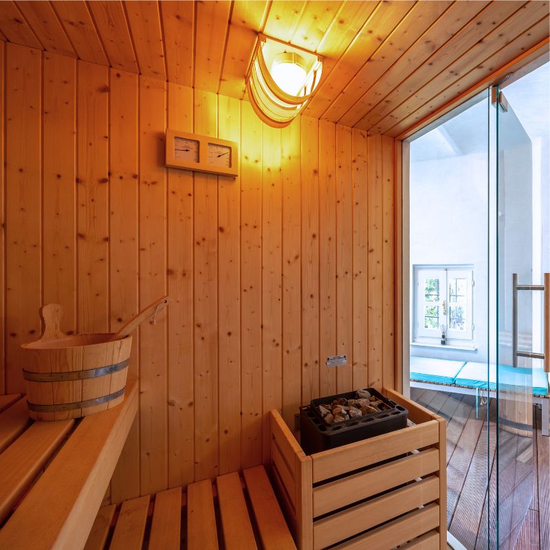 Evo Wellness Realizzazione Sauna Castello di Layone