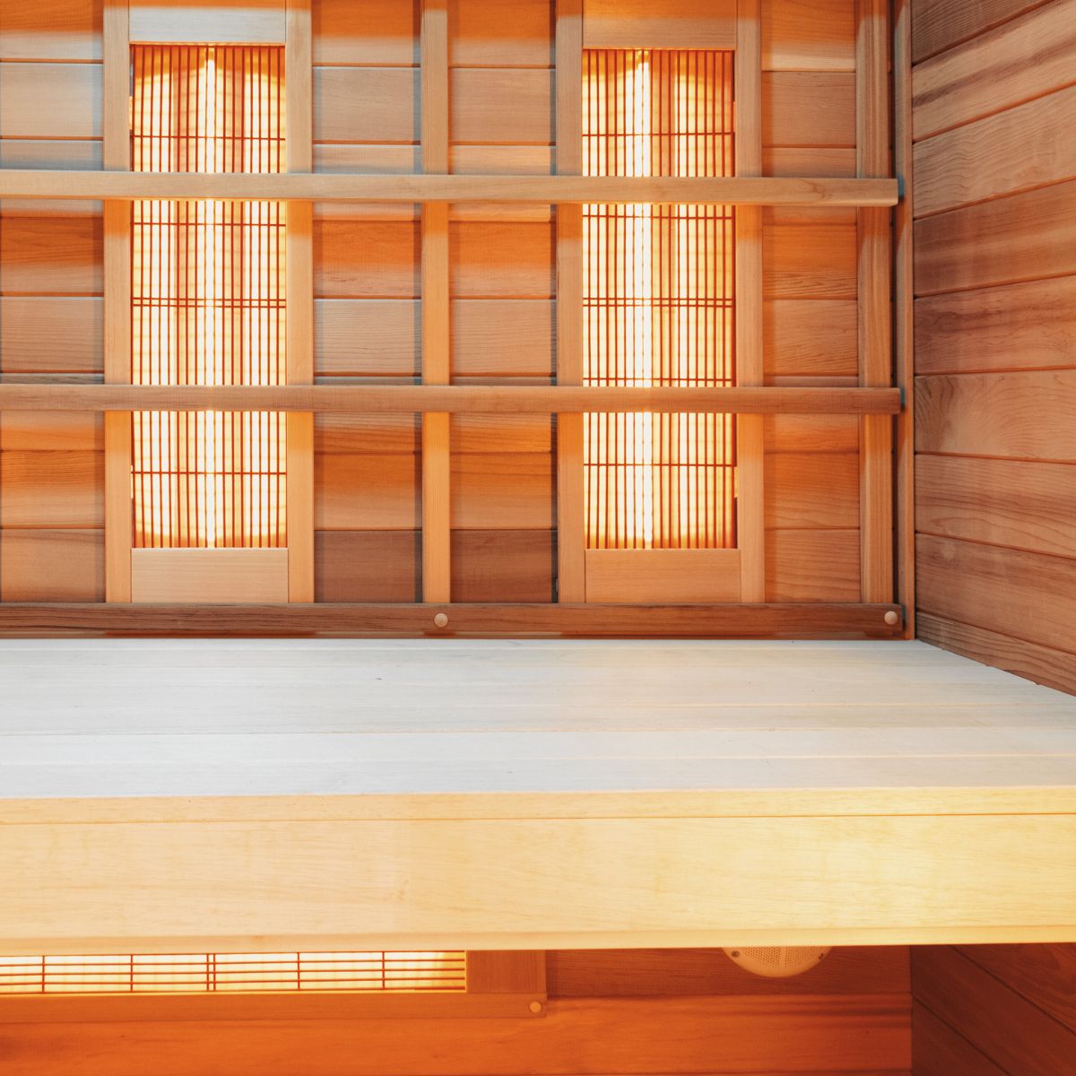 Dettagli interni Sauna Infrarossi in legno